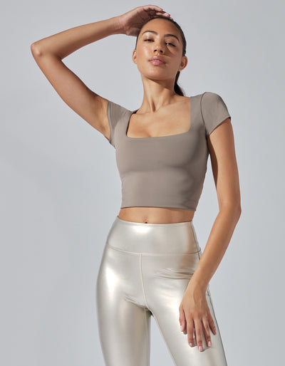 HEROINE SPORT Racer Leggings Ivory/Brushed Gold/Black Size Small NWOT –  Style Exchange Boutique PGH
