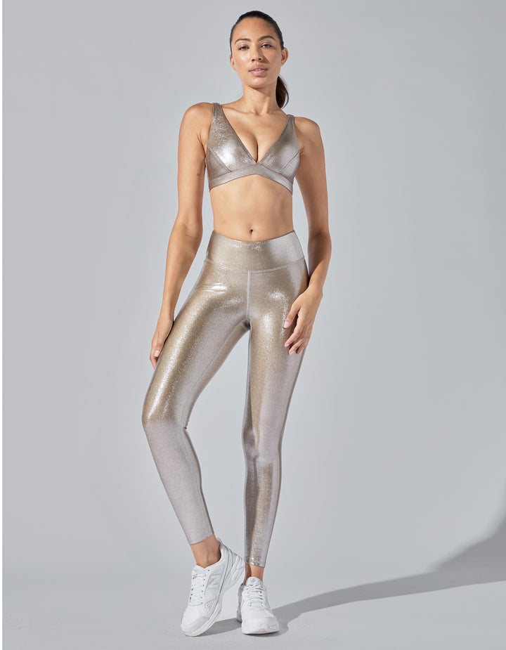 Metallic athletic leggings hotsell