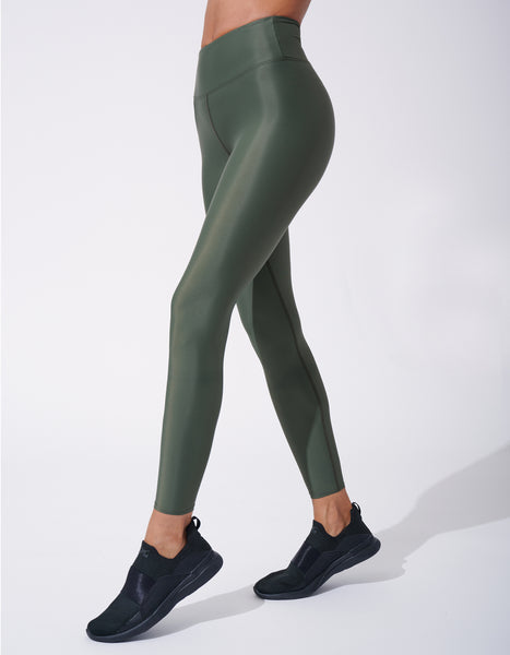 Classic High Waist Legging - Army Green – Gymchampsportswear